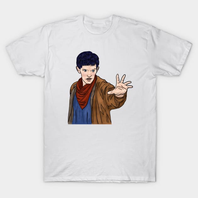 Merlin doing the magic T-Shirt by alxandromeda